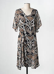 Robe mi-longue marron ZHENZI pour femme seconde vue