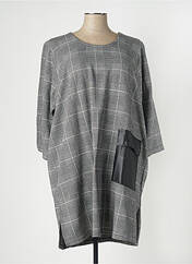Tunique manches longues gris ZHENZI pour femme seconde vue