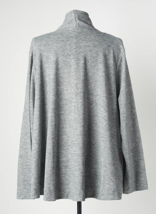 Gilet manches longues gris MALOKA pour femme