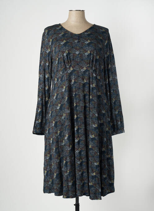 Robe mi-longue bleu AGATHE & LOUISE pour femme