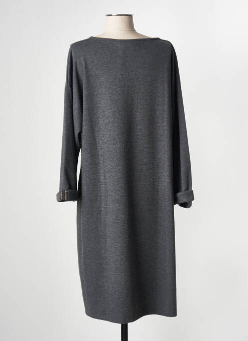 Robe mi-longue gris FRANCK ANNA pour femme
