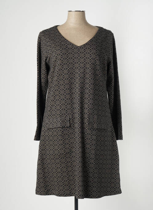 Robe mi-longue noir AGATHE & LOUISE pour femme