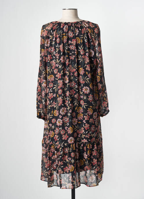 Robe mi-longue noir GRIFFON pour femme