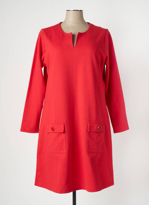 Robe mi-longue rouge AGATHE & LOUISE pour femme