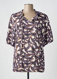 Blouse manches courtes manches courtes violet CISO femme