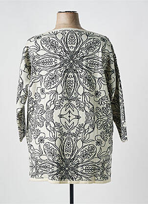 Pull coupe droite manches longues beige AGATHE & LOUISE femme