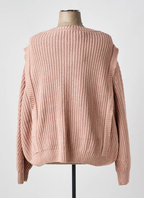 Gilet manches longues rose YESTA pour femme