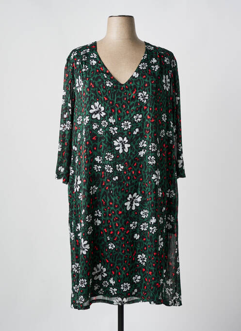 Robe courte vert OCTAVIE & LEONIE pour femme