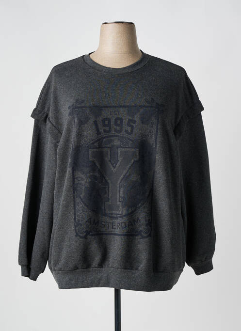Sweat-shirt gris YESTA pour femme