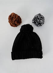 Bonnet noir CABAÏA pour unisexe seconde vue