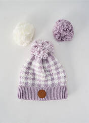 Bonnet violet CABAÏA pour unisexe seconde vue