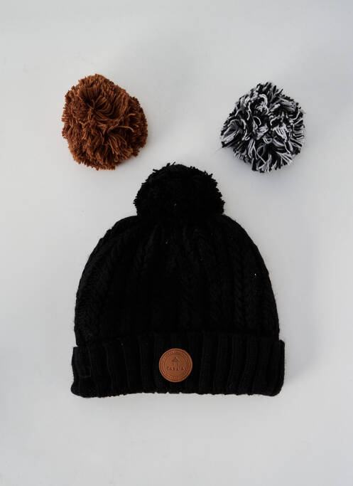 Bonnet noir CABAÏA pour unisexe