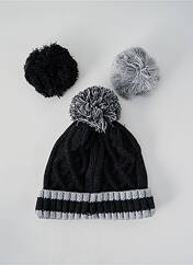 Bonnet noir CABAÏA pour unisexe seconde vue