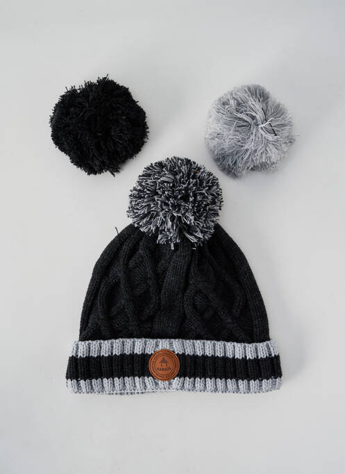 Bonnet noir CABAÏA pour unisexe
