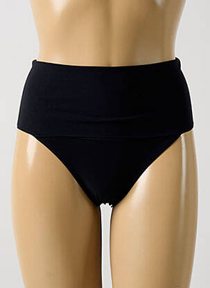 Bas de maillot de bain effet matière satinée culotte noir PAIN DE SUCRE femme