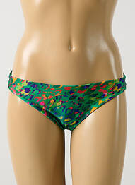 Bas de maillot de bain imprimé fantaisie culotte vert RIO DE SOL femme