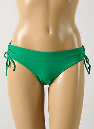 Bas de maillot de bain tissage satiné bikini vert RIO DE SOL femme