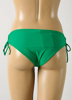 Bas de maillot de bain tissage satiné bikini vert RIO DE SOL femme