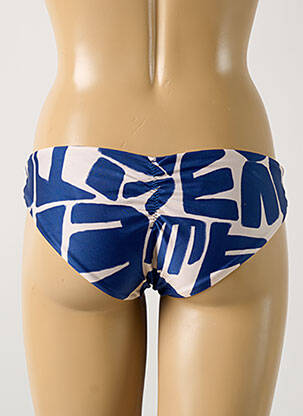 Bas de maillot de bain imprimé fantaisie culotte bleu RIO DE SOL femme