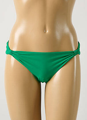 Bas de maillot de bain tissage satiné culotte vert RIO DE SOL femme