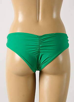 Bas de maillot de bain tissage satiné culotte vert RIO DE SOL femme