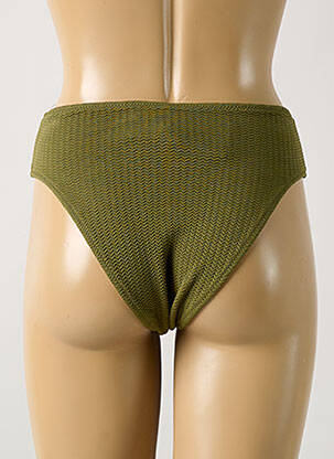 Bas de maillot de bain effet matière satinée culotte vert SEAFOLLY femme
