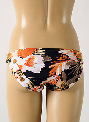 Bas de maillot de bain imprimé fleurs culotte noir SEAFOLLY femme