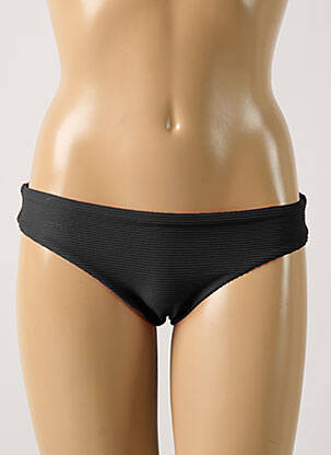 Bas de maillot de bain effet matière satinée culotte noir SEAFOLLY femme