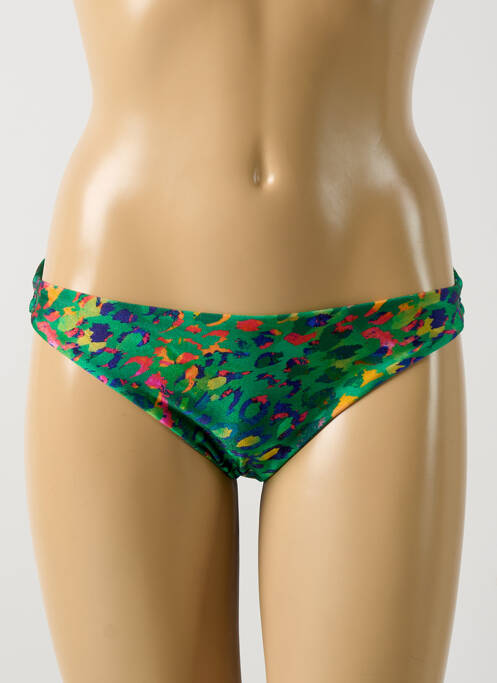 Bas de maillot de bain imprimé fantaisie culotte vert RIO DE SOL femme
