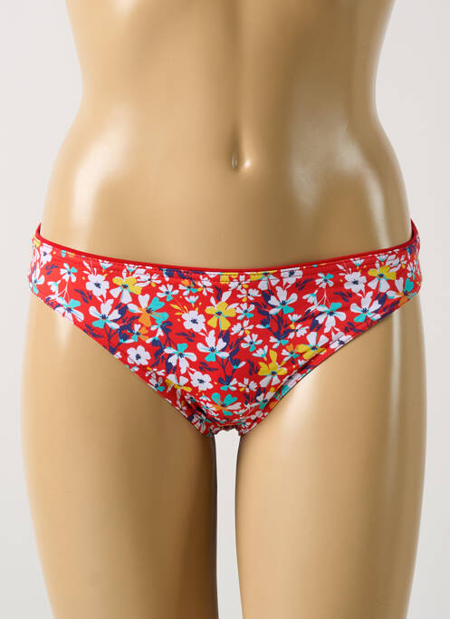 Bas de maillot de bain rouge GRAIN DE SABLE pour femme