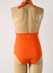 Maillot de bain 1 pièce orange GRAIN DE SABLE pour femme seconde vue