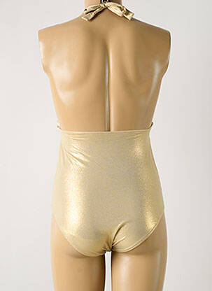 Maillot de bain 1 pièce haut soutien-gorge emboitant haut soutien-gorge emboitant or GRAIN DE SABLE femme