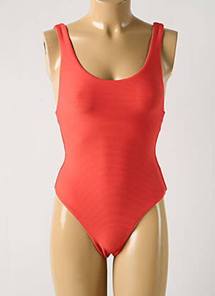 Maillot de bain 1 pièce stretch haut soutien-gorge emboitant orange SEAFOLLY femme