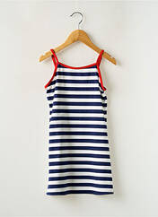 Robe de plage bleu GRAIN DE SABLE pour fille seconde vue