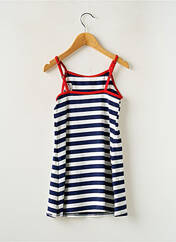 Robe de plage bleu GRAIN DE SABLE pour fille seconde vue