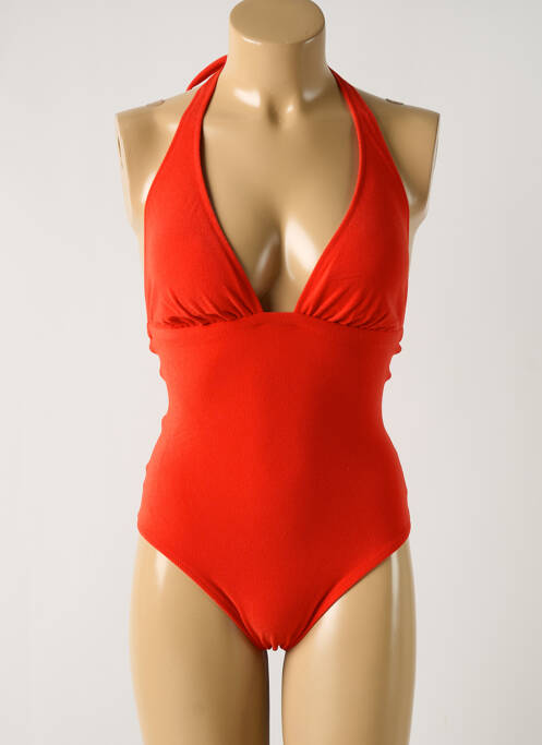 Maillot de bain 1 pièce orange PAIN DE SUCRE pour femme