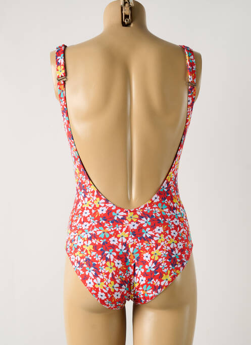 Maillot de bain 1 pièce rouge GRAIN DE SABLE pour femme