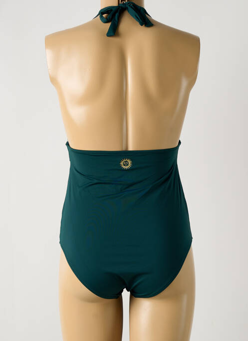 Maillot de bain 1 pièce vert GRAIN DE SABLE pour femme