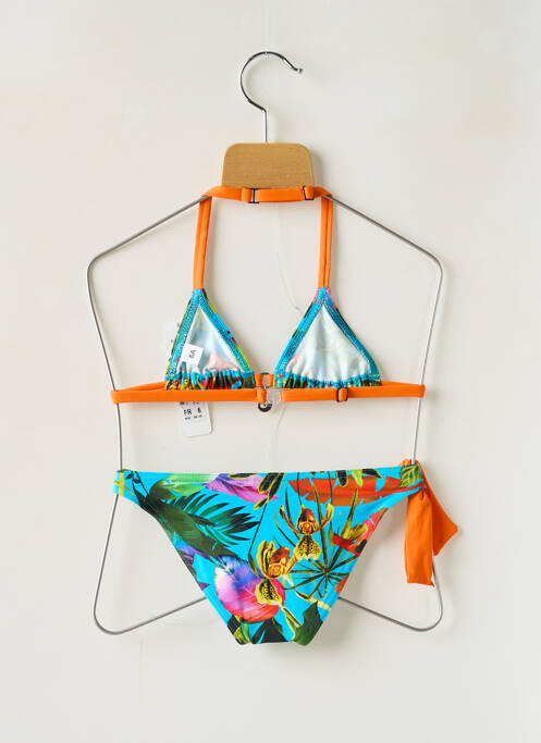 Maillot de bain 2 pièces bleu GRAIN DE SABLE pour fille