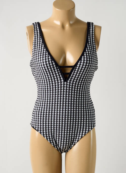 Maillot de bain 1 pièce stretch haut soutien-gorge avec mousse de rembourrage amovible noir SEAFOLLY femme