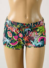 Bas de maillot de bain imprimé tie and dye short vert GRAIN DE SABLE femme