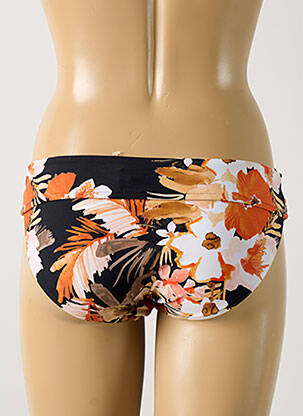 Bas de maillot de bain imprimé fleurs culotte orange SEAFOLLY femme