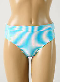 Bas de maillot de bain imprimé rayures culotte bleu GRAIN DE SABLE femme