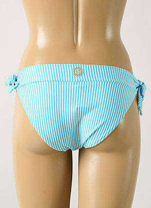 Bas de maillot de bain fermeture liens à nouer bikini bleu GRAIN DE SABLE femme