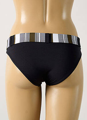 Bas de maillot de bain effet matière satinée culotte noir GRAIN DE SABLE femme