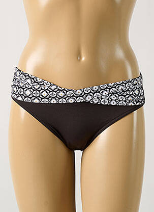 Bas de maillot de bain imprimé fleurs culotte vert GRAIN DE SABLE femme