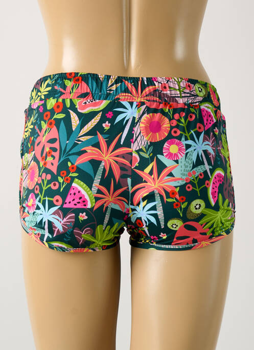 Bas de maillot de bain imprimé tie and dye short vert GRAIN DE SABLE femme