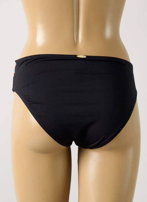 Bas de maillot de bain imprimé fantaisie culotte noir GRAIN DE SABLE femme