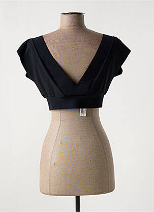 Top coupe cintrée sans manche noir PAIN DE SUCRE femme