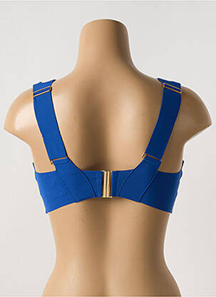 Haut de maillot de bain bretelles élastiquées brassieres bleu PAIN DE SUCRE femme